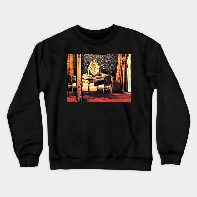 Elegant Victorian Bedroom Crewneck Sweatshirt by SusanSavad